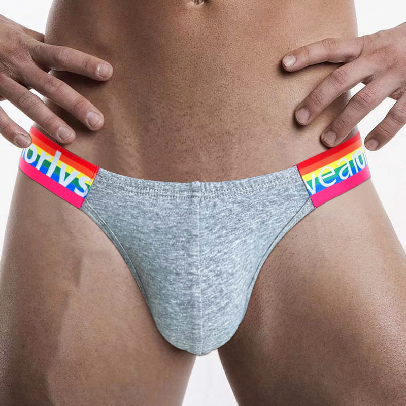 ORLVS Men's Premium Combed Cotton Briefs | Athletic 3.5cm Contrast Lettering Waistband Underwear