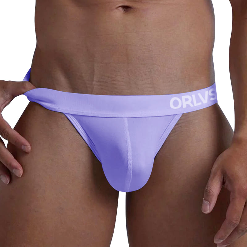 ORLVS Men's Premium Combed Cotton Briefs | Dynamic Diagonal Color-Block 3.5cm Waistband Underwear