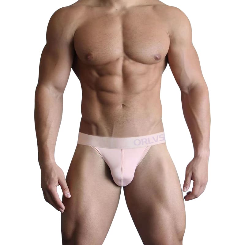 ORLVS Men's Premium Combed Cotton Briefs | Iconic V-Cross Striped Waistband Low Rise Underwear