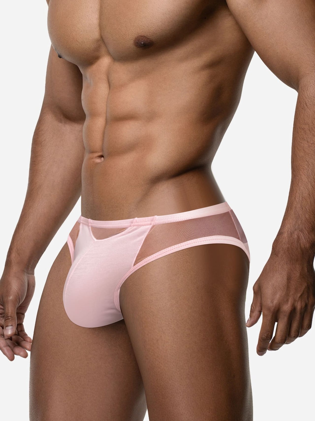 ADANNU AD311 Bold & Fearless Modal Mesh Briefs - Transparent Panel Edition