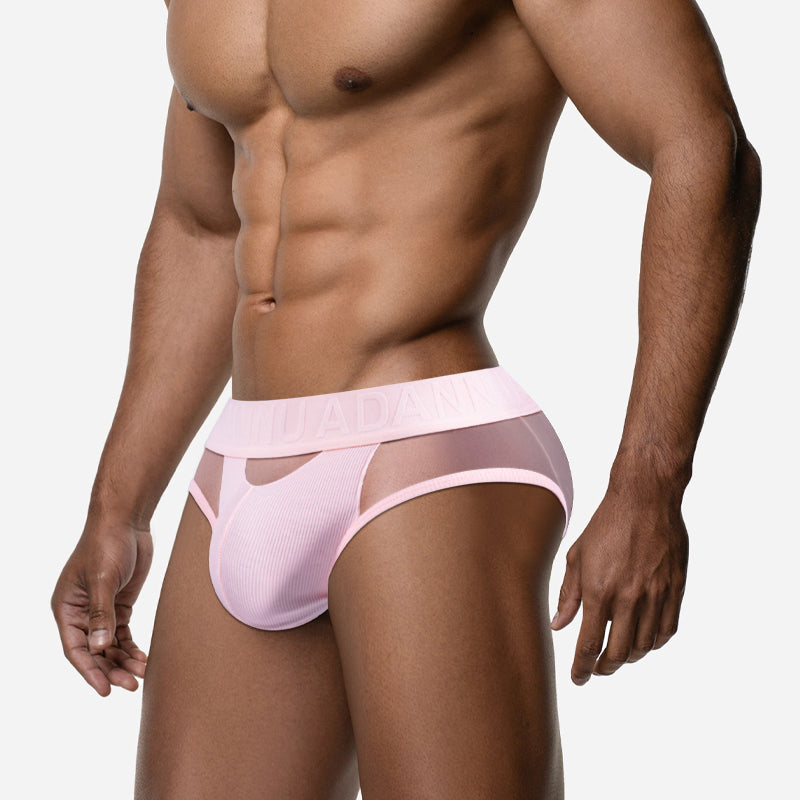 Men's Bold & Fearless National Style Briefs | Innovative Three-Segment Patchwork Series